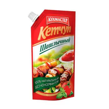 Кетчуп кухмастер 260г шашлычный дой-пак