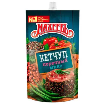 Кетчуп махеевъ 300 г перечный микс дой-пак