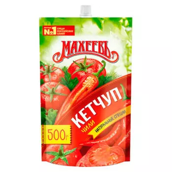 Кетчуп Махеевъ 500г чили дой-пак