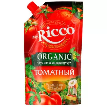 Кетчуп Mr.Ricco 350г томатный дой-пак