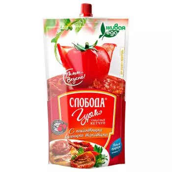 Кетчуп слобода 350 г гурмэ дой-пак