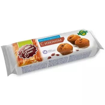 Кекс Хлебный Спас 220г с изюмом на фруктозе