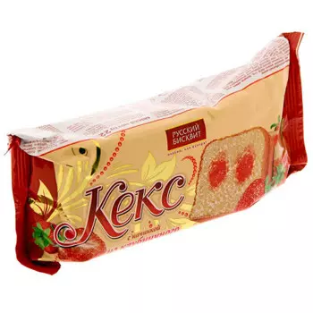 Кекс русский бисквит 225 г клубничный