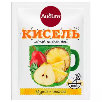 Кисель айдиго моментальный 30 г груша+ананас