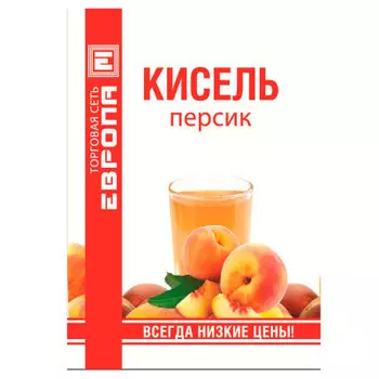 Кисель Европа 75 г персик