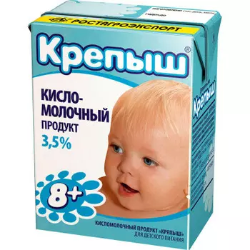 Кисломолочный продукт Крепыш 0,2л 3,5%