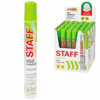 Клей канцелярский STAFF эвридей 50мл сетчатый аппликатор