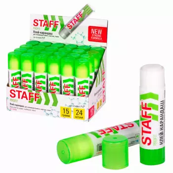 Клей-карандаш STAFF профит 15г усиленный pvp-основа 228661