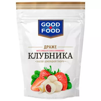 Клубника в белой шоколадной глазури 150г Good-Food