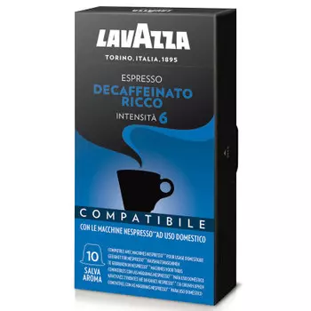 Кофе Lavazza 10 капсул Decaffeinato
