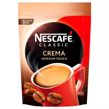 Кофе Nescafe Classic 60г Crema м/у