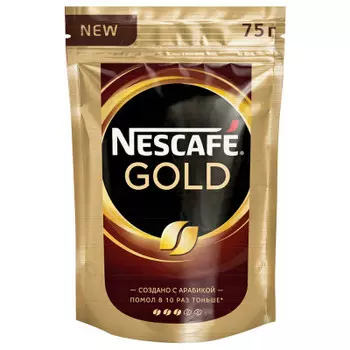 Кофе Nescafe Gold 75г м/уп