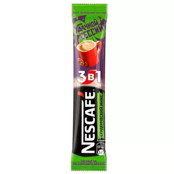 Кофе Nescafe студенческий микс 16г 3 в 1