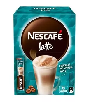Кофе нескафе классик 18 г*20 шт латте