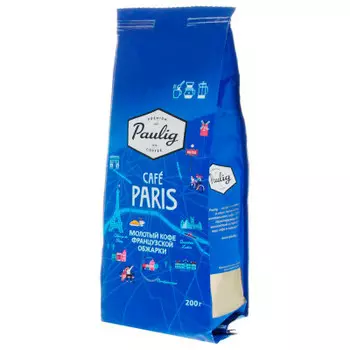 Кофе Paulig 200г париж молотый м/уп