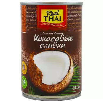 Кокосовые сливки реал тай 400 г ж/б