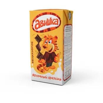 Коктейль молочный авишка 0,2л 2,5% шоколад