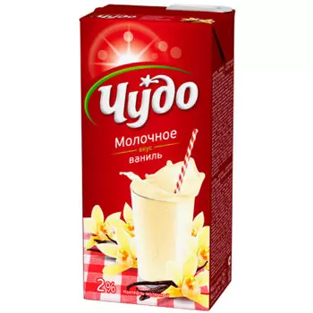 Коктейль молочный чудо 960 г 2% ваниль