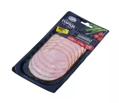 Колбаса балыковая в/к в/у 100 г нарезка ближние горки