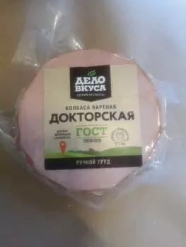 Колбаса докторская гост категории а н/о в/у мясной продукт дело вкуса