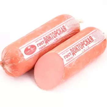 Колбаса докторская гост в целлюлозе в/уп мясной продукт кат.а царь-мясо
