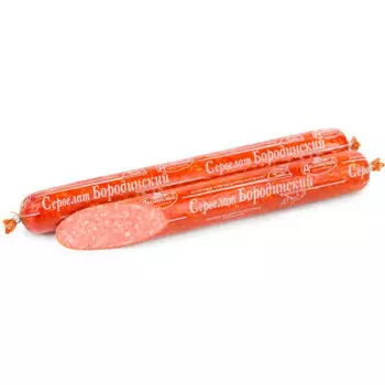 Колбаса сервелат бородинский варено-копченая фаворит