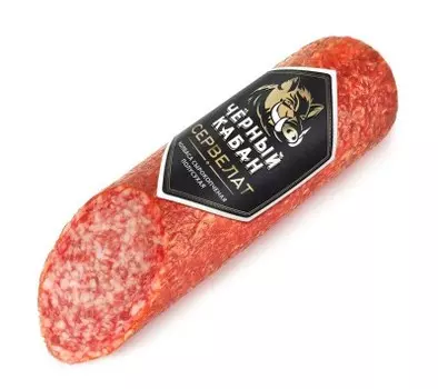 Колбаса сервелат черный кабан 210 г с/к в/у мясной продукт клинский м-т