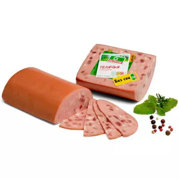 Колбаса телячья 500 г в/уп колбасное изделие вареное кат.а велком