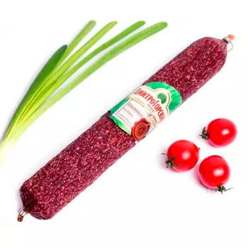 Колбаса юбилейная сырокопченая кат.в колбасное изделие мясной продукт дмитрогорский продукт