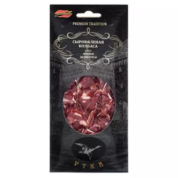 Колбаса утка 75 г с/в в/у нарезка деликатесная мастерская