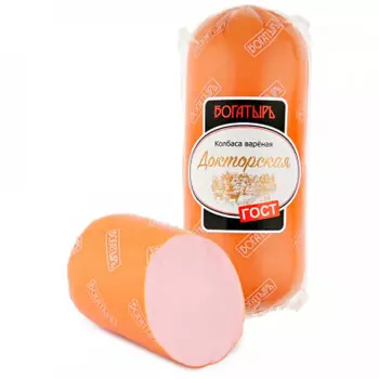 Колбаса вареная докторская 450 г богатырь