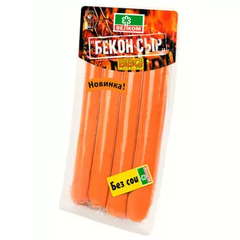 Колбаски бекон+сыр для гриля в/у 320г велком