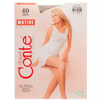 Колготки Conte мотив 40 ден р.3 бронза