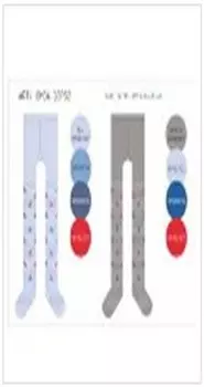 Колготки детские омса коллант р.128-134 с рисунком якорь на полосках блу чаро 13p62-2