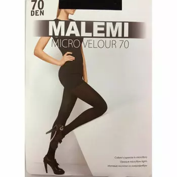 Колготки Malemi микровелюр 70 неро р.3