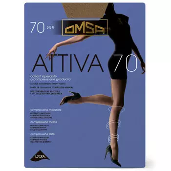 Колготки омса аттива 70 ден карамелло р.4