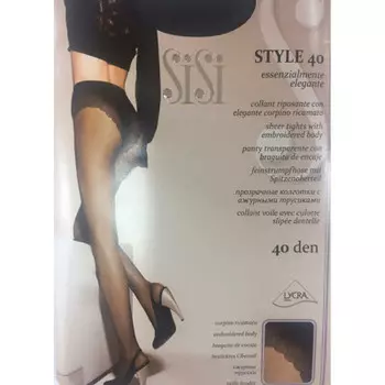 Колготки SiSi стиль 40 ден неро р.4
