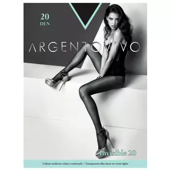 Колготки женские аржентовиво инвизибл 20 ден неро р.3