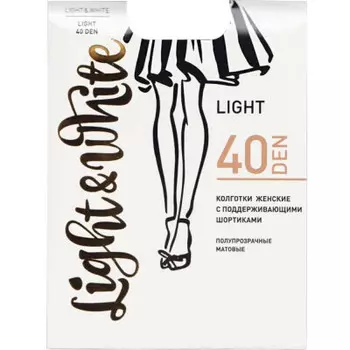 Колготки женские Light&amp;White лайт 40 табак р.2