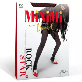 Колготки женские миними рок стар 100 ден р.3 бордо