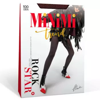 Колготки женские миними рок стар 100 ден р.4 бордо