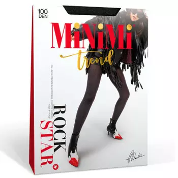 Колготки женские миними рок стар 100 ден р.4 неро