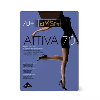 Колготки женские омса аттива 70 ден маррон р.4