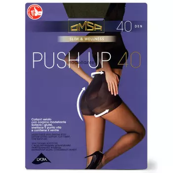 Колготки женские омса пушап 40 ден неро р.4