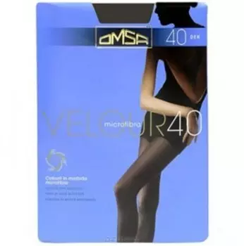 Колготки женские омса велюр 40 ден моро р.4