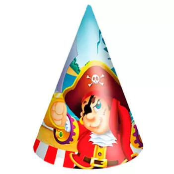 Колпачок веселый пират 6 шт