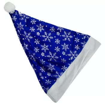 Колпак новогодний28*38см синий sym-061940