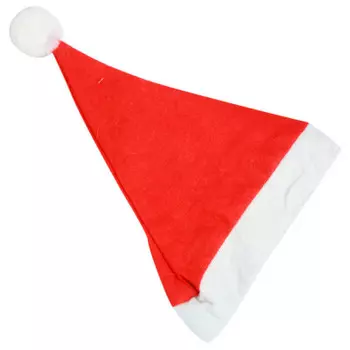 Колпак новогодний 24*30см красный sym-061901