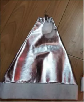 Колпак новогодний Европа 28*38см Серебряный 713300662