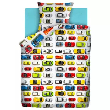 Комплект постельного белья детский Непоседа 50*70 машинки